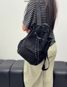 Hot Sale Alo Bucket Backpack Drawstring Design Portable Sports Fitness Bag Ladies Daily Commute Travel School Bag Water Resistant Nylon Backpack