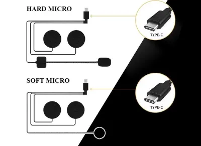 MIC & SPEAKER INTERCOM TYPE C Intercom/Headset Bluetooth Q58MAX/Y10/Y11/Y12/Y102X/Y12PRO/Y20/Y80/Y802X/Q08/D3X/Y202X/Y50/Y60/Y70