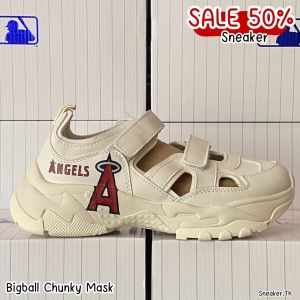 MLB Chunky Mask LA/NY รองเท้าผ้าใบ แบบสวม สไตล์เกาหลี Sz.36-44 Eu พร้อมกล่อง+ถุงกระดาษ ครบเซท V81A100