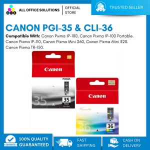 Original Canon PGI-35 Black & CLI-36 Color Ink Cartridge