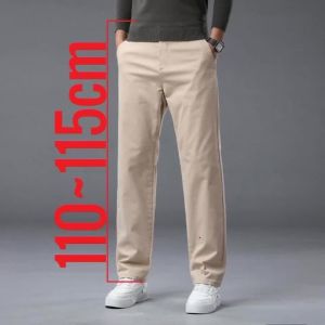 190 Cm Tall Mens Pants Summer Straight Chino Trouser Male Stretch Cotton Office Work Extra Long Leg Length 115 110cm Lengthed2026