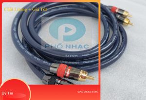 Cặp dây AV (RCA) đầu jack Monster | dây tín hiệu âm thanh bông sen loại cao cấp | Dây AV 4 đầu loại tốt | dây tín hiệu av | cáp AV dây hoa sen dây bông sen.
