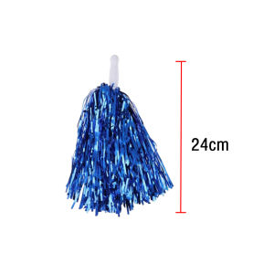 12pcs Dance Cheering Pompoms Handle Cheerleading Pompoms for Sports Cheering Stage Performance