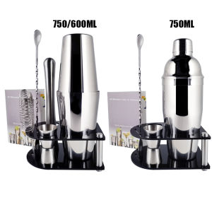 Bình Lắc Cho Bữa Tiệc Bình Lắc Cocktail 5-7 Món Quán Rượu Martini Bộ Lọc Jigger Muddler Spoon Dụng Cụ Phong Cách Boston