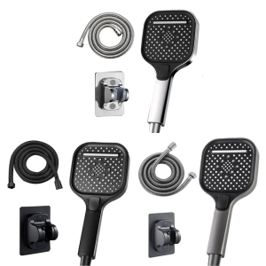 High Pressure Shower Head Water Saving Showerhead With 3 Sprays Modes Large Flows Rainfalls Shower Quick Installation