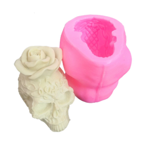 Flower Skull Silicone Mold Keychain Resin Epoxy Craft Polymer Clay Craft DIY Ornament Candles Making Tool
