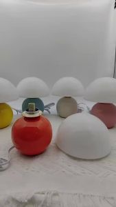 SXH Nordic-style cream-colored ceramic mushroom table lamp decorative bedside lamp adds a touch of elegance to the bedroom or study creating a creative and atmospheric night light