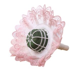 LIGTH Trắng Tự làm Cắm hoa Trang trí đám cưới Xử lý hoa Có ren Giá đỡ hoa cô dâu Vật tư bó hoa Hộp đựng bó hoa Xốp hoa