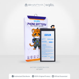 WIXEL Baterai Samsung Galaxy A7 2017 EB-BA720ABE SM-A720F Double Power Real Capacity Original Battery Batre Batrai Ori Dual IC Protection Handphone HP