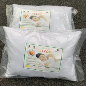 Ruột Gối Ngủ Ép Hơi Bông Gòn Size 40 x 60 45 x 65 50 x 70cm Vikoo Có Khoá Kéo Giặt Được Gòn