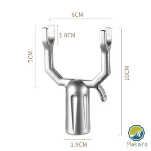 Makayo หัวเกี่ยวสอยผลไม้ ไม้เกี่ยว สอยเสื้อผ้า ปลั๊กราวตากผ้า Clothes Pole Fork Heads