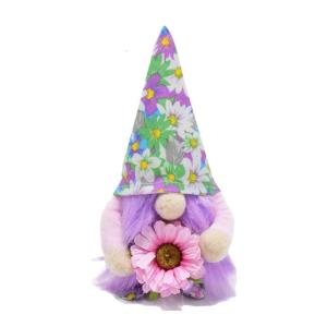 Facelessly Gnomes Ornamentation Beautiful Holiday Gnomes with Spring Flower Great for Home Decoration and Gift Giving