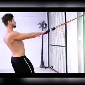 Shipped from China [BIN] Suitable for Yoga Fitness Resistance   With strength training resistance bands   Running Weighted Latex Resistance Band Set