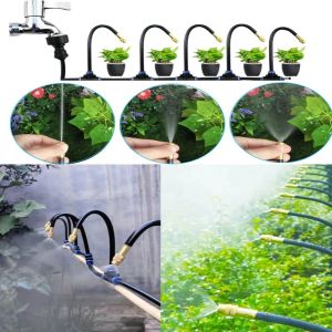 USECOAT Free Bending Universal Spray Kit Rotating Copper Nozzle 5-20m Garden Watering and Irrigation Set Water Conservation Easy To Install Automatic Watering Kits Greenhouse