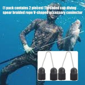 2 cái Bộ chuyển đổi ống cao su xương đòn dụng cụ câu cá đầu nối spearfishing Phụ kiện kết nối giáo dưới nước chỉ 14mm