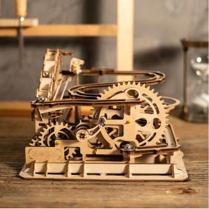 Đồ chơi Lắp ráp gỗ 3D Mô hình Cơ động học Magic Crush - Marble Run WaterWheel Coaster LG501