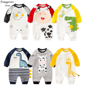 Orangemom 0-24months Baby Boy Romper Ins Cartoon Toddler Jumpsuit Cotton Long Sleeved Baby Body Suit  Hot Sale Newborn One-piece1pcs