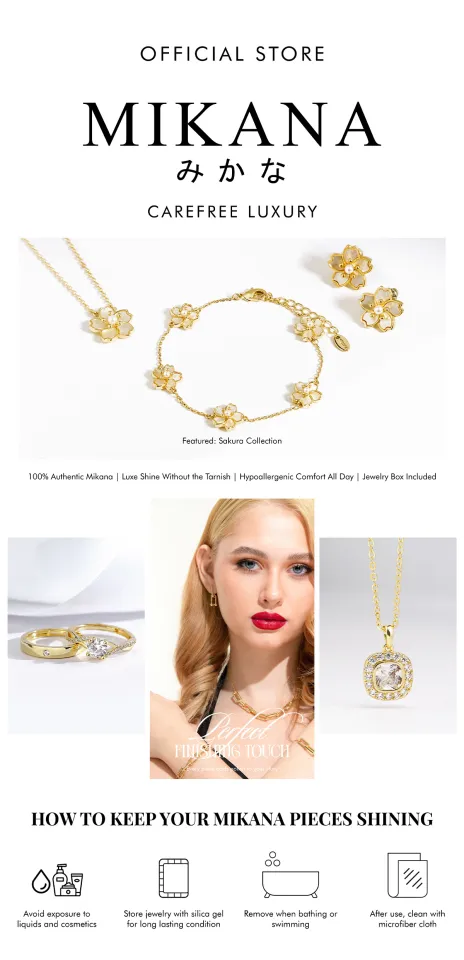 Mikana Birth Flower 18k Gold Plated September Morning Glory