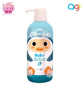Sữa tắm gội AGI 2 in 1 cho bé 700ml - CỌ XẠ HƯƠNG XANH