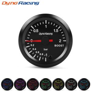 Dynoracing 2" 52mm 7 Colors -1-2 Bar Turbo Boost Gauge With High Speed Stepper Motor Boost Sensor Car Meter