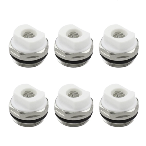 6Pcs Air Vent Radiator Valves 3/8inch Self Sealing Radiator Bleed Valves Blanking Plug Radiator Exhaust Valves Enduring