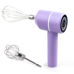 Cordless Mini Cake Whisks With 3 Speed Setting Rechargeable 800mAh Nonrust Steel Cuttter Baking Accessory