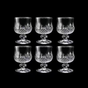 Clear Carved Lead-Free Goblet Embossed Goblet Glassware Crystal Glass Cup Champagne Glass