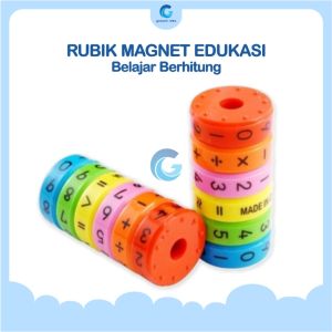 Children Toys Puzzle Anak Rubik Magnet Magic Axis Magnetic Mathematics Digital Intelligence Arithmetic Matematika