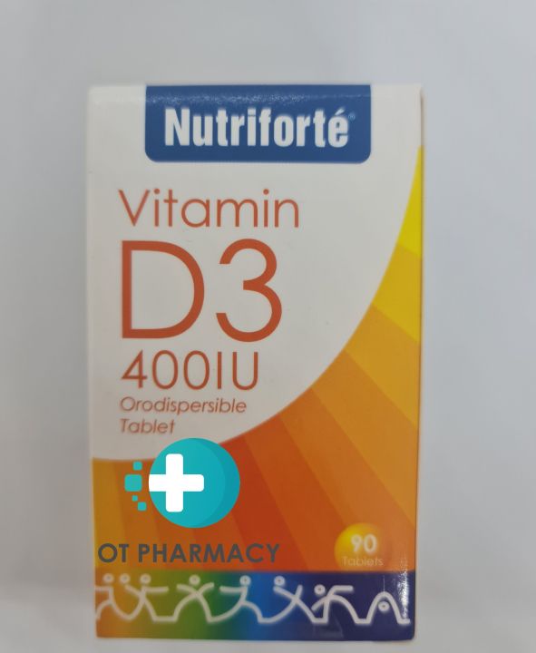 Nutriforte Vitamin D3 400IU KIDS ADULT Orodispersible Tablet 90's | Lazada