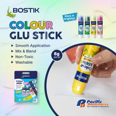 Bostik Colour Glue Sticks 4 Colours 8g