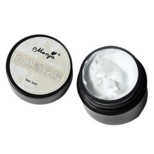 Monja 5ml White Sculpture Nail Art Gel No Wipe Non-stick Hand Carved for 3D Embossing UV Manicure Tool