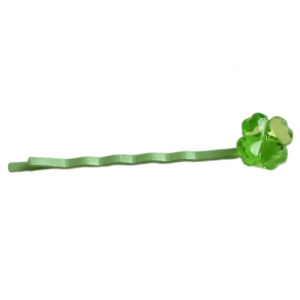 Creative Green Hair Pins Hair Clip for Girls Kid Barrettes Sparkling Clovers Handmade Hairpins Lovely Hairpin