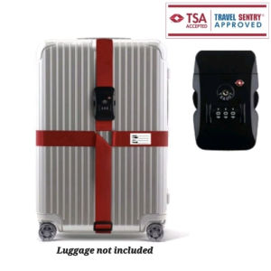 SG【READY STOCK】TSA Customs Lock Luggage Cross Strapping Straps Travel Buckle Baggage Luggage Adjustable Combination lock