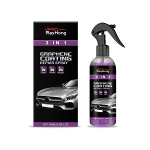 Rayhong 3 in 1 automotive coatings protective spray waterproof anti-fog and brightening nano coatings sprayed on automotive surfaces