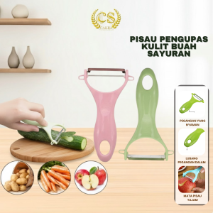 CS Pisau Pengupas Kulit Buah Sayuran / Peeler Knife Parutan Wortel Kentang Apel Alat Kupas Fruit Peeler Sayur Serbaguna
