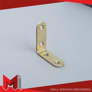 MallMainan-C1190 Siku Rak Plat Siku L Besi Stainless Bracket Siku Penyangga Rak Dinding Siku L Siku