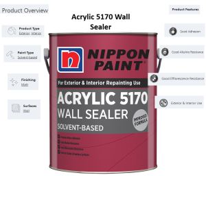 Nippon Acrylic 5170 Wall Sealer Solvent Based Wall Sealer Minyak Sealer