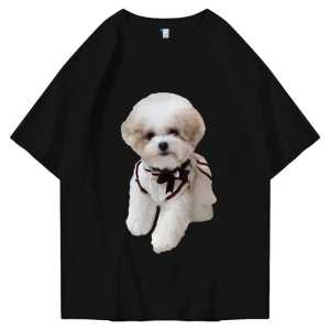Kaos Oblong Lengan Pendek | Kaos Hitam Remaja Tshirt Jumbo Katun 24s Tebal Kaos 3D Remaja Motif Dog Valuable Brand