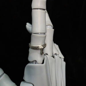 Hmeme อะนิเมะโจโจ้แหวนซิปแบบยืนสำหรับผู้หญิงผู้ชายคนรักเครื่องประดับวินเทจ