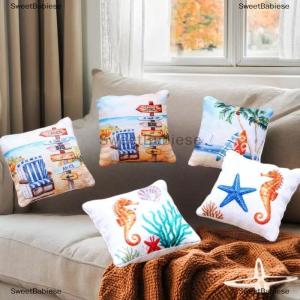 [COD] SweetBabiese 3ชิ้นบ้านตุ๊กตาโมเดลหมอนชายหาดและมหาสมุทรในฤดูร้อนหมอนตุ๊กตาของเล่นขนาดเล็กตกแต่งบ้านโซฟาเครื่องประดับบ้านตุ๊กตาอุปกรณ์ตกแต่งบ้าน