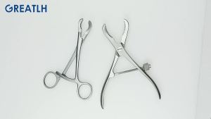 Kẹp giảm xương bằng thép không gỉ kẹp giữ xương dụng cụ chỉnh hình thú y 1 cái cho thú cưng