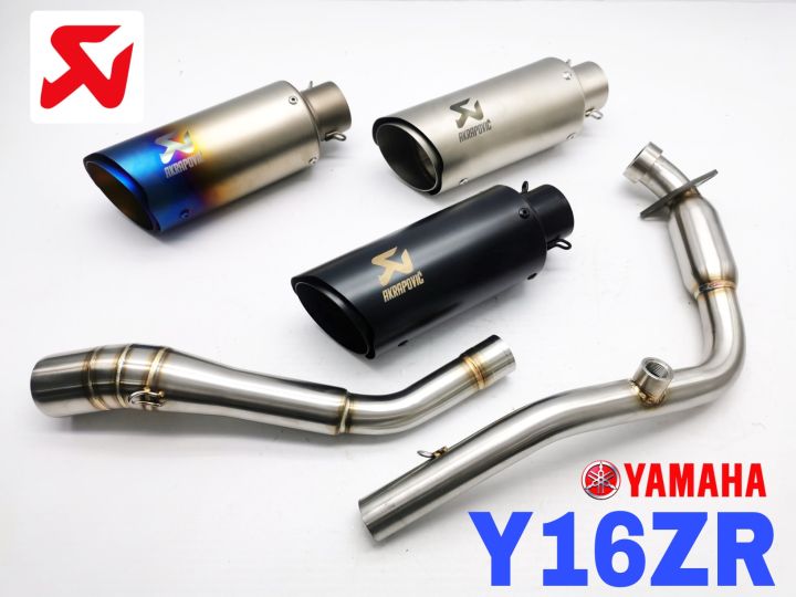 Exhaust Yamaha Y16zr Arkapovic Short Full System Y16 Tabung Muffler Rainbow Ekzos Akra 4085