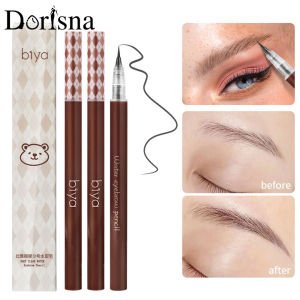 Dorisna ใหม่ ดินสอคิ้วของเหลว เนื้อละเอียดมากปาก กาเขียนคิ้วกันน้ำได้กันเหงื่อ สีสันสดใสขี้เกียจแต่งคิ้ว