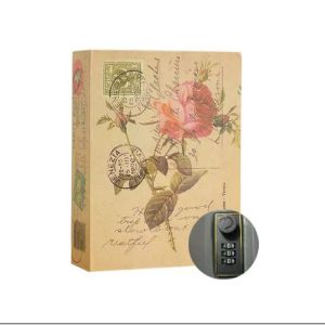 Két sắt mini hình quyển sách loại khóa số kích thước 24 x 15 x 5.5 cm