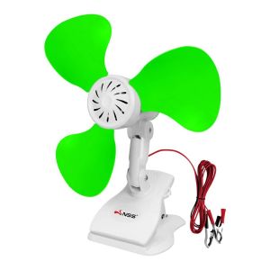NSS Electric Fan Portable Clip Fan 3 blends Rechargeable Fan Desk Fan Big Size 12V 15W