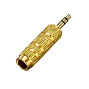 Audio Adapter 6.35mm Stereo Jack Male to 3.5mm Plug Stereo Audio Adaptor Headphone Converter