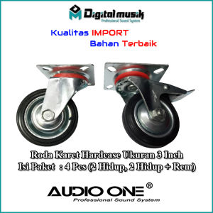 Roda Karet Untuk Hardcase Ukuran 3 Inch | DM