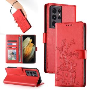 Luxury Casing For Samsung Galaxy S21 Ultra S20 FE S10 Plus S20 Ultra S9 S10e S8 S21 S20 Plus Butterfly Wallet Leather Card Slot Flip Skin Stand Protect Cover Case