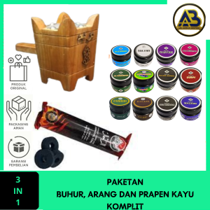 Paketan Buhur 361 Tempat Dupa Kayu Murah Mabkhara Kayu 1 Set
