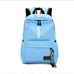 YA ZHOU LONG กระเป๋าเป้ผ้าใบกระเป๋านักเรียนเด็กลดภาระเรียบง่ายและมีสไตล์การบีบ ปกป้องกระดูกสันหลังและพยุงเอวที่เหมาะกับชายและหญิง